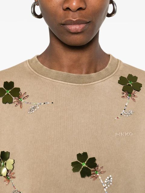 PINKO embellished sweater - Neutrals