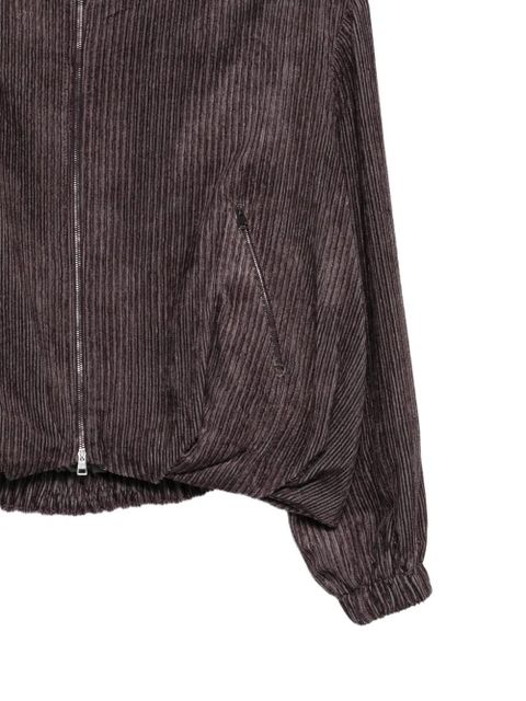 Alysi striped-pattern bomber jacket - Purple