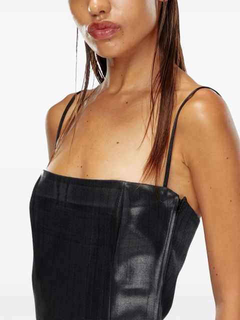 Diesel T-Reasure logo-plaque tank top - Black