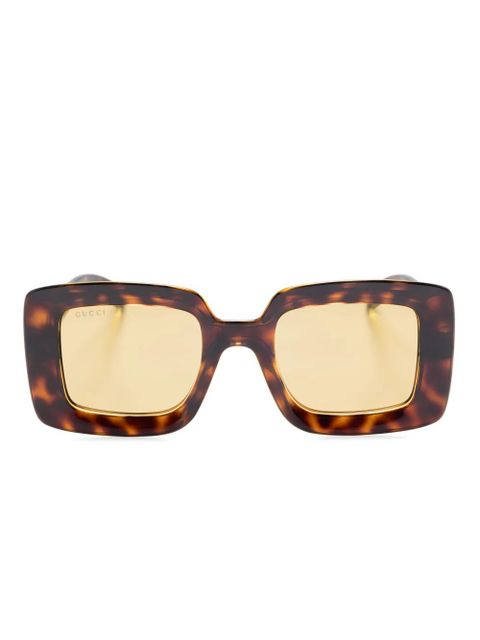 Gucci Eyewear square-frame sunglasses - Brown - zdjęcie produktu nr 1