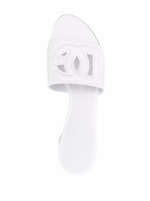 Dolce & Gabbana 40mm DG-logo mules - White