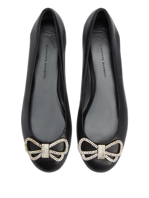 Giuseppe Zanotti Zari embellished flat - Black