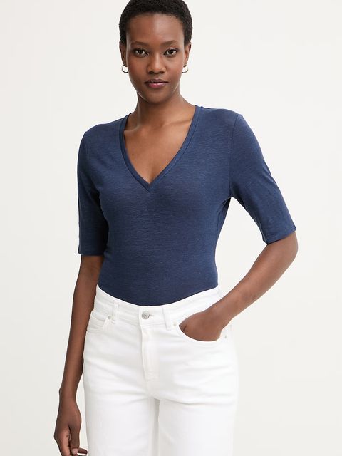 Weekend Max Mara t-shirt damski bawełniany OPZIONE - zdjęcie produktu nr 1