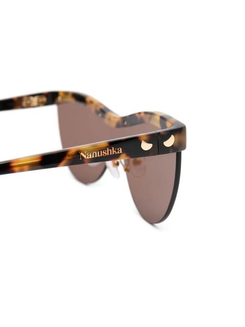 Nanushka round-frame sunglasses - Brown