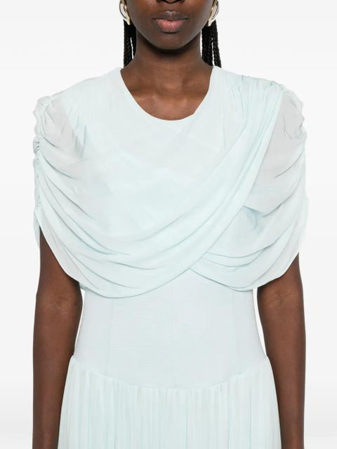 Simkhai draped-detail maxi dress - Blue