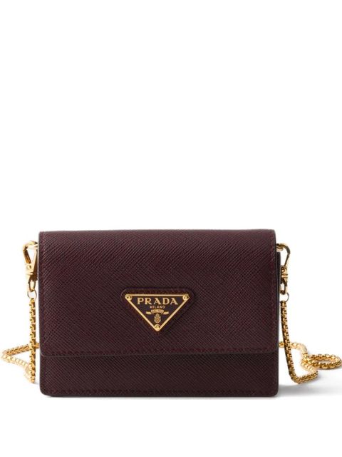 Prada leather shoulder bag - Purple - zdjęcie produktu nr 1