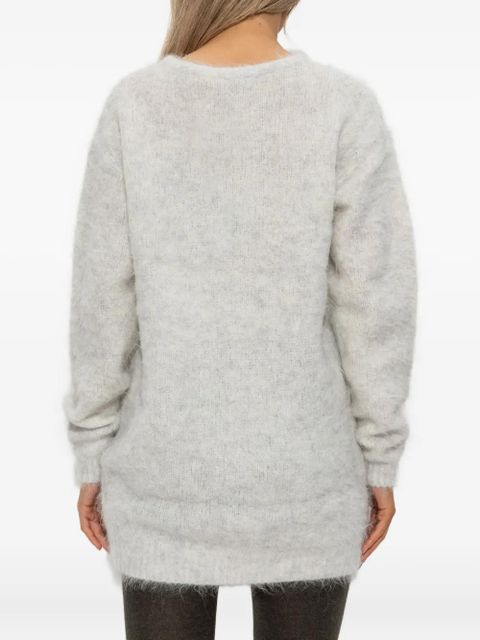 American Vintage Niby mini knitted dress - Grey