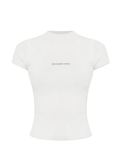 Alexander Wang jacquard-logo short-sleeve T-shirt - White - zdjęcie produktu nr 1