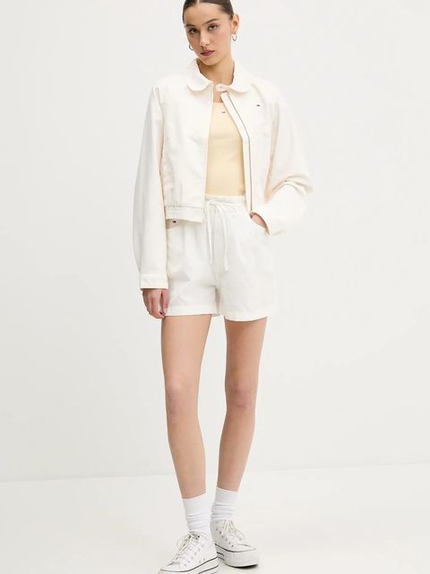 Tommy Jeans szorty z domieszką lnu - zdjęcie produktu nr 1