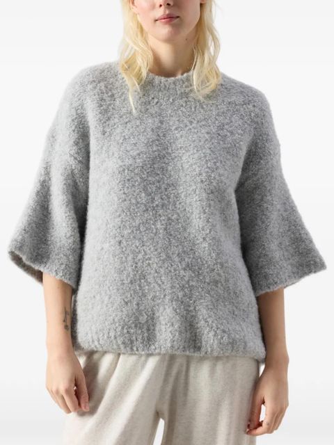 American Vintage Zolly short-sleeves sweater - Grey