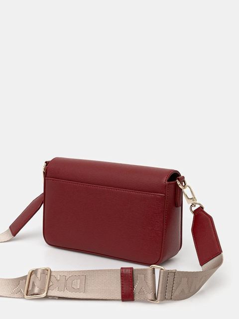 Dkny torebka skórzana kolor czerwony R42E3E21