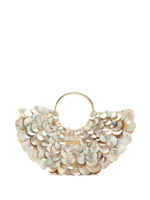 Vanina round-handle shell tote bag - Neutrals - zdjęcie produktu nr 1