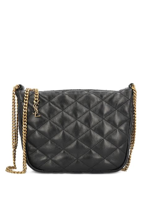 Saint Laurent quilted chain leather bag - Black - zdjęcie produktu nr 1