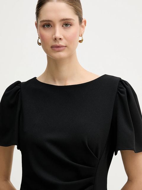 Dkny sukienka kolor czarny mini prosta DD6A1959