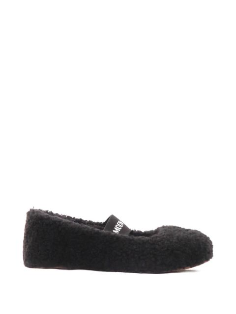 Moon Boot shearling ballerina flats - Black - zdjęcie produktu nr 1