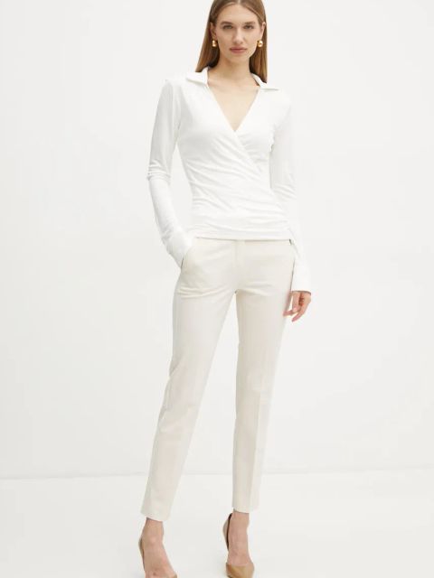 Marciano Guess bluzka ILARY damska kolor beżowy gładka 5RGP00 6295A