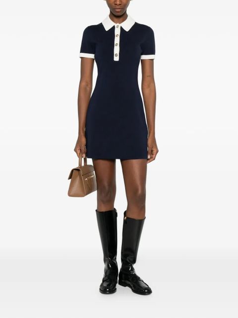 Maje buttoned collar knitted dress - Blue - zdjęcie produktu nr 2