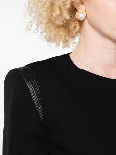 Versace wool mini dress - Black