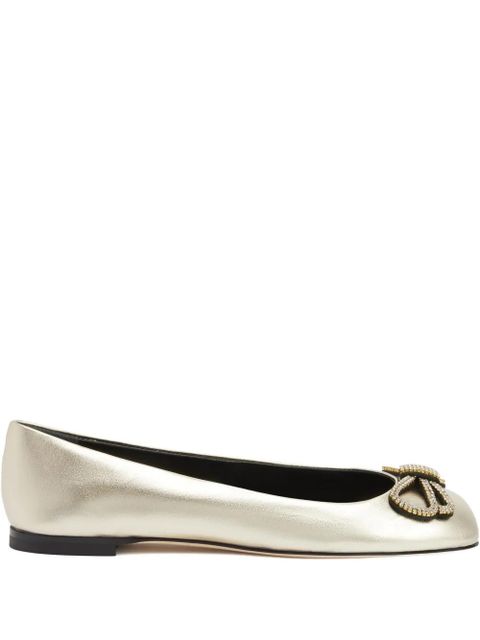 Giuseppe Zanotti Zari' embellished ballet - Gold - zdjęcie produktu nr 1