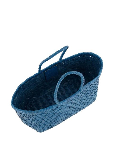 DRAGON DIFFUSION small Triple Jump woven tote bag - Blue