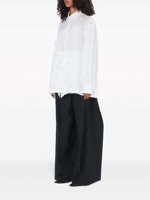 JW Anderson draped peplum shirt - White