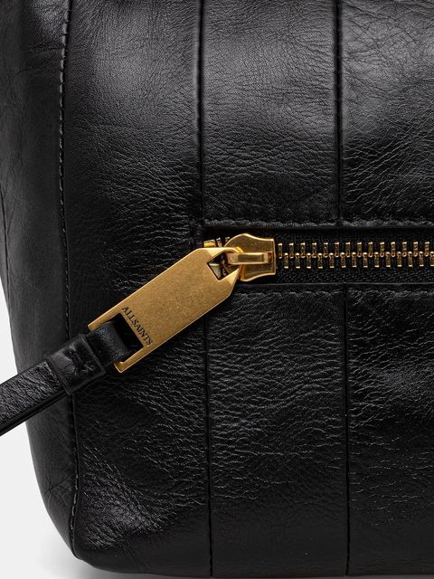 AllSaints torebka skórzana kolor czarny W549XD