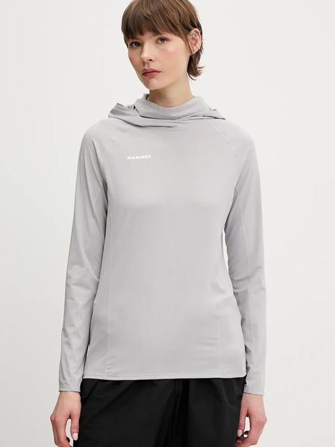 Mammut longsleeve sportowy Selun FL kolor szary - zdjęcie produktu nr 1
