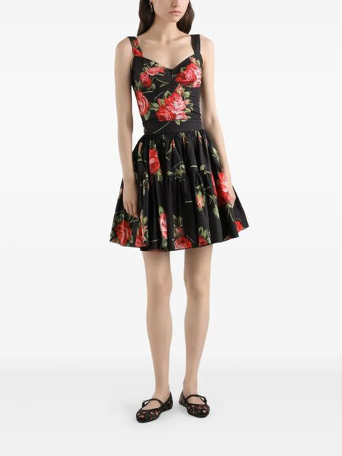 Dolce & Gabbana floral-print top - Black - zdjęcie produktu nr 2