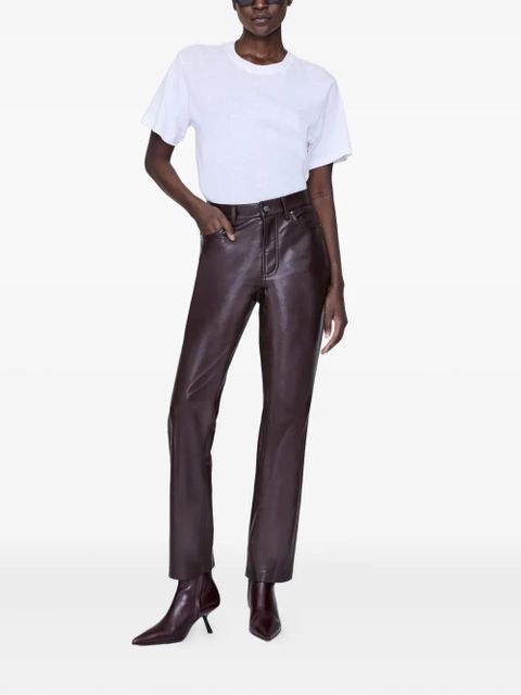 ANINE BING button fly trousers - Brown