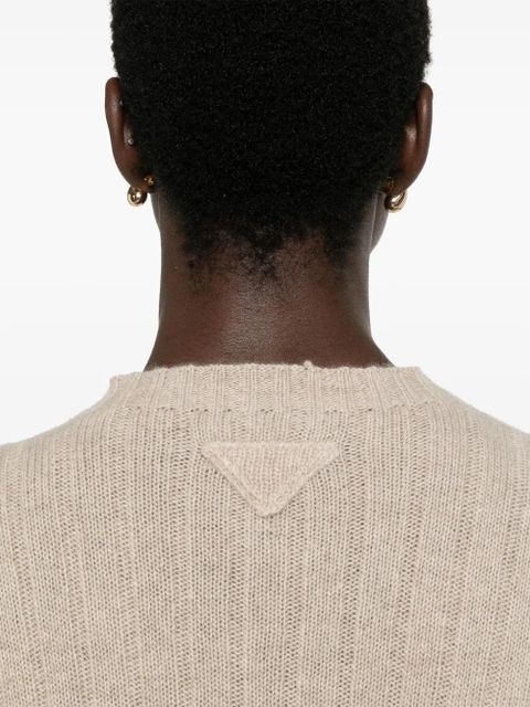 Prada recycled-cashmere sweater - Neutrals