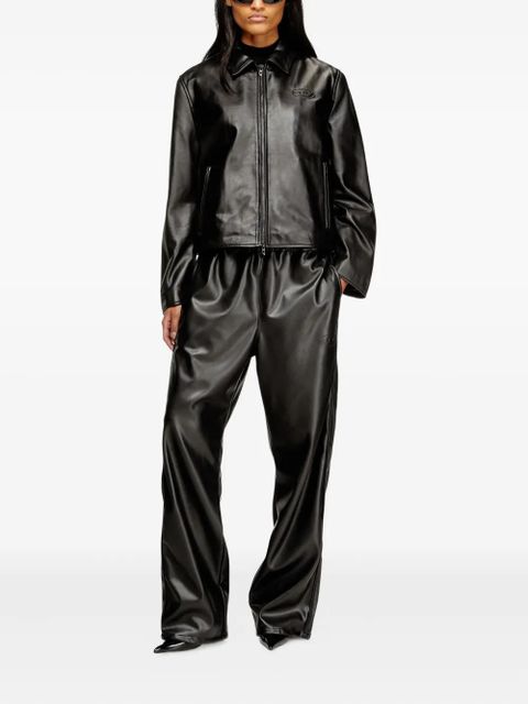 Diesel L-Amar-Fem-S2 leather jacket - Black