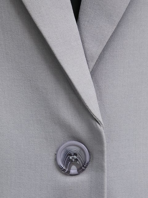 Answear.LAB komplet - marynarka i spódnicospodnie damski kolor szary