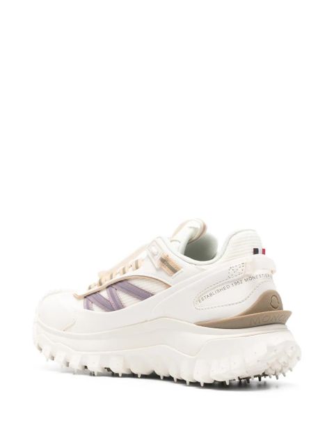 Moncler logo detail trainers - White