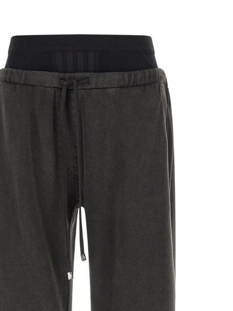 The Attico faded ribbed insert trousers - Grey