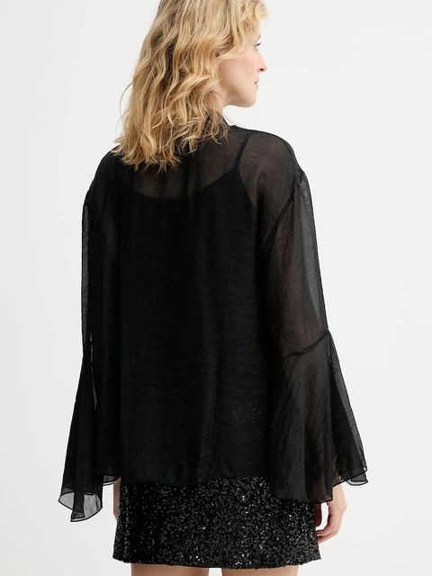 Answear.LAB bluzka damska kolor czarny gładka