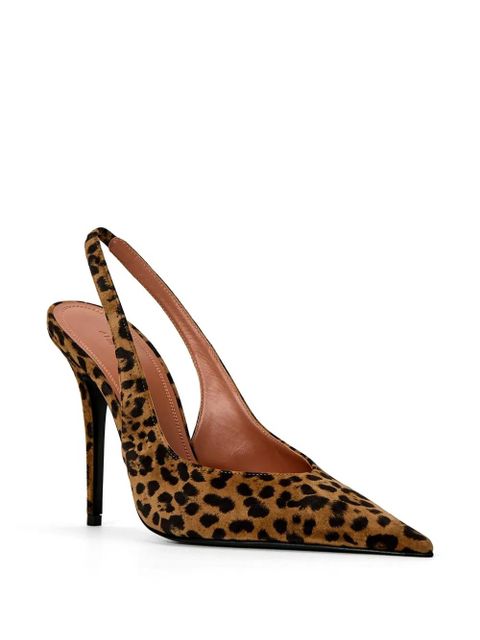 Amina Muaddi Anok slingback point pumps - Brown - zdjęcie produktu nr 2
