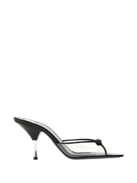 Saint Laurent Jerry rhinestone-embellished mules - Black - zdjęcie produktu nr 1