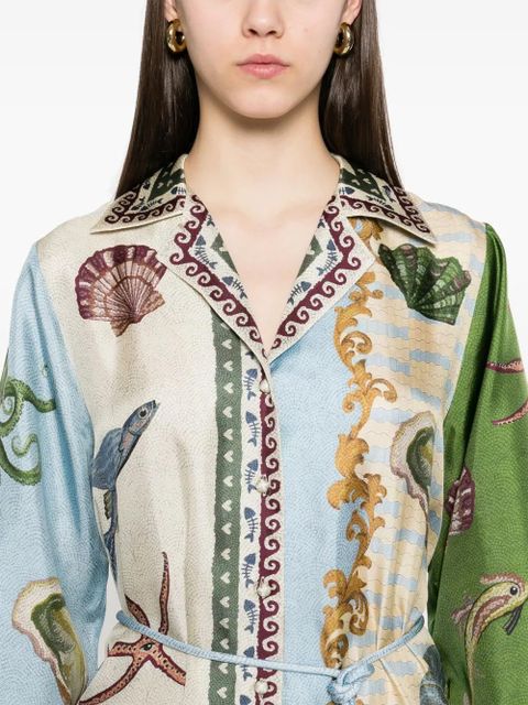 ALEMAIS Bath House midi dress - Neutrals