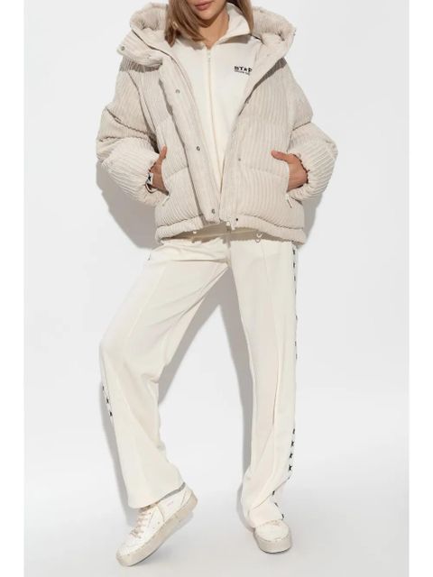 Golden Goose padded hoodie jacket - Neutrals