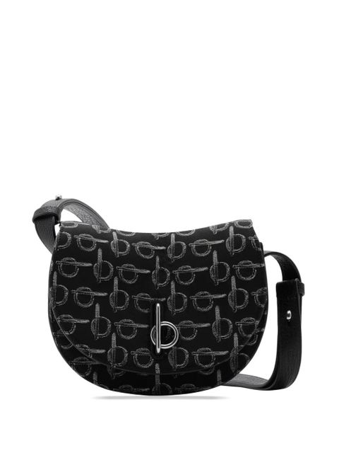 Burberry mini Rocking Horse b-pattern crossbody bag - Black - zdjęcie produktu nr 1