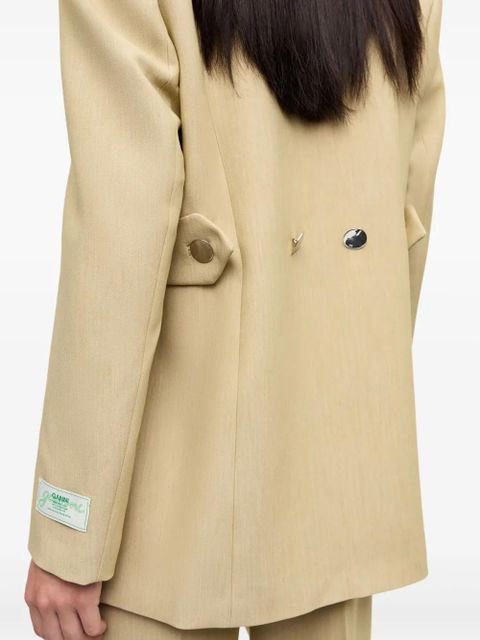 GANNI appliqué blazer - Neutrals
