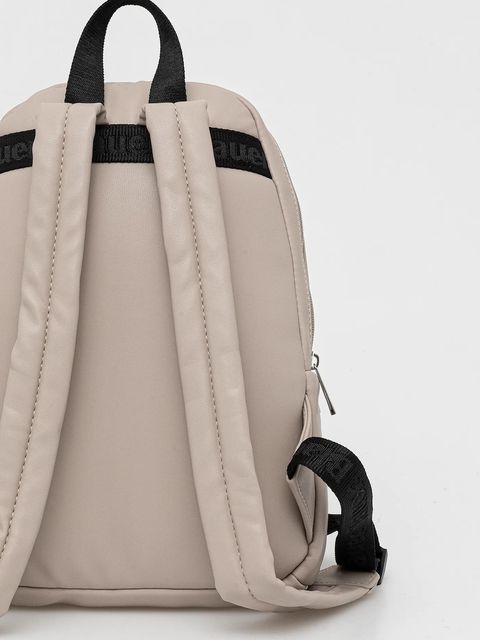 Blauer plecak damski kolor beżowy mały gładki POLLY02 - zdjęcie produktu nr 2