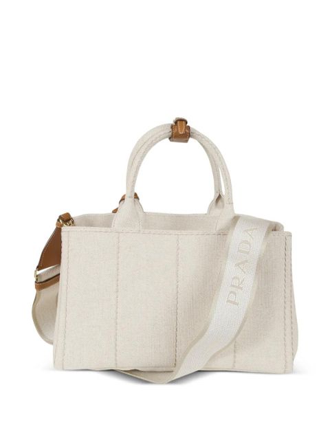Prada logo-detail top-handles tote bag - Neutrals - zdjęcie produktu nr 2
