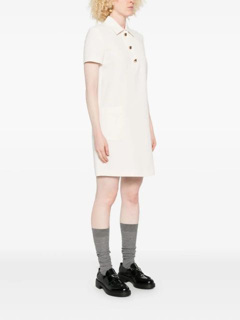 Max Mara gold-button polo dress - Neutrals