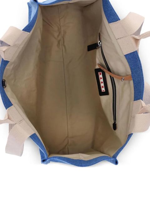 Marni logo-detail tote bag - Blue