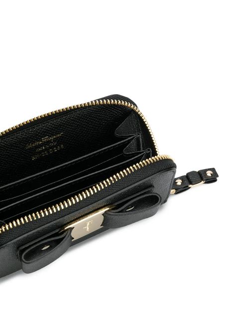 Ferragamo bow detail purse - Black