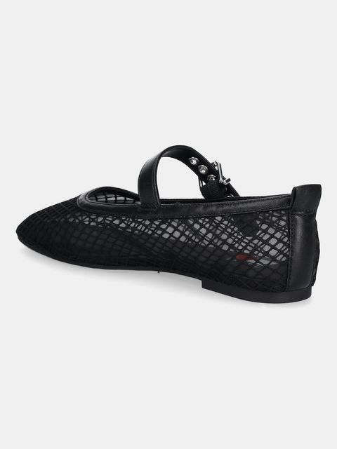 Tommy Jeans baleriny TJW MESH MARYJANE BALLERINA kolor czarny EN0EN02872 - zdjęcie produktu nr 2