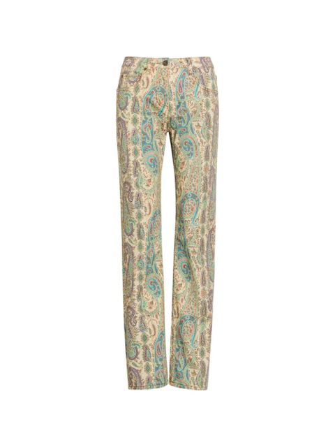 ETRO paisley-pattern straight-leg jeans - Neutrals - zdjęcie produktu nr 1