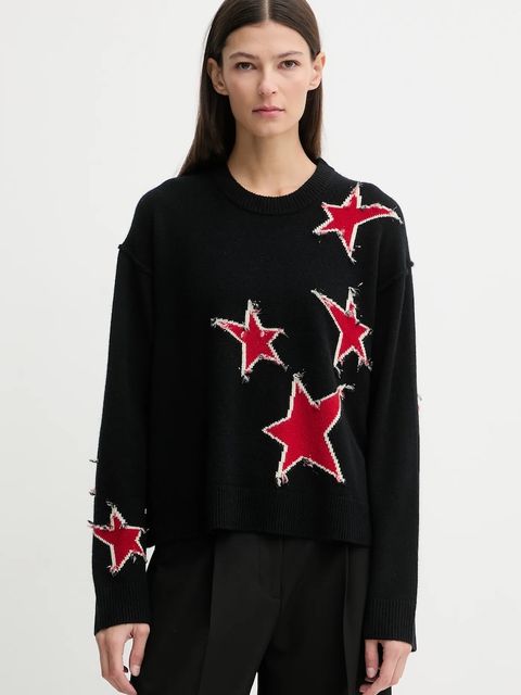 ZADIG&VOLTAIRE sweter kaszmirowy damski kolor czarny KWSW02842 - zdjęcie produktu nr 1