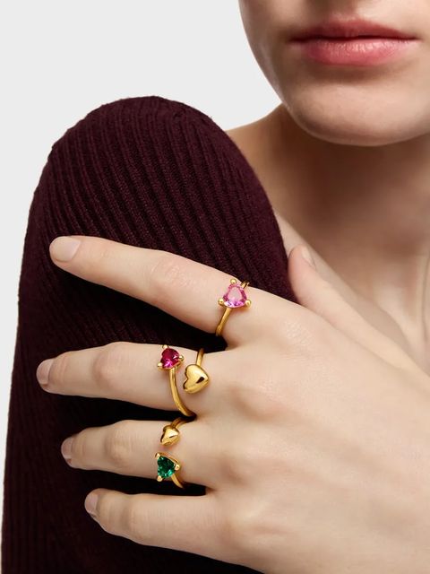 Tous pierścionek ze srebra pokrytego złotem 11 1004327011